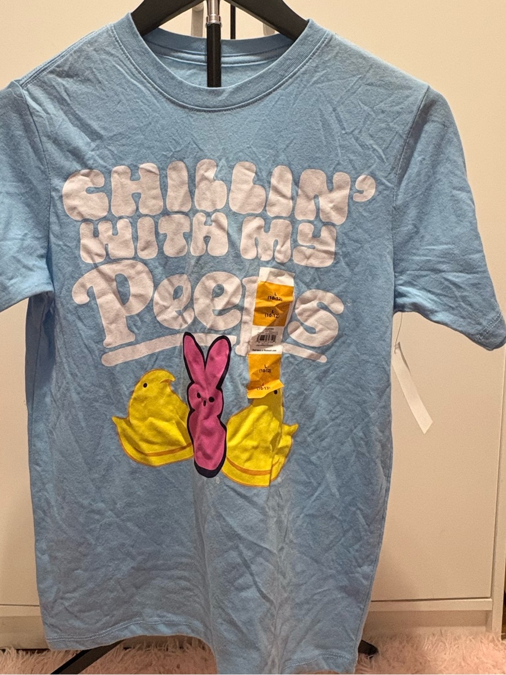 Light Blue 'Chillin' With My Peeps' Graphic Tee - Kids